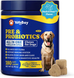 Probiotics for Dogs - Dog Probiotics for Digestive Health, Yeast, Itchy Skin, Gut Health, Immune & Skin - 6 Billion CFUs, 180 Soft Chews, Duck & Pear Flavor - with Prebiotics & Digestive Enzymes - Image 12