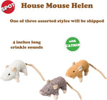Spot House Mouse Helen cat toy with catnip side angle