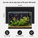 Reusable non reflective aquarium wallpaper roll with included scraper and spray bottle