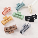Chandat matte finish hair claws styled on thick hair