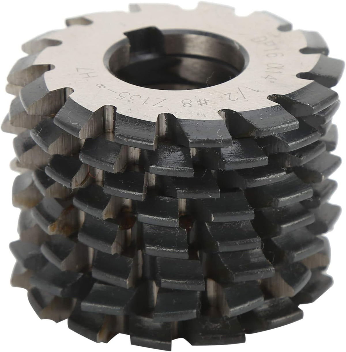 Hilitand 8-piece gear cutter set layout. Machine accessory.