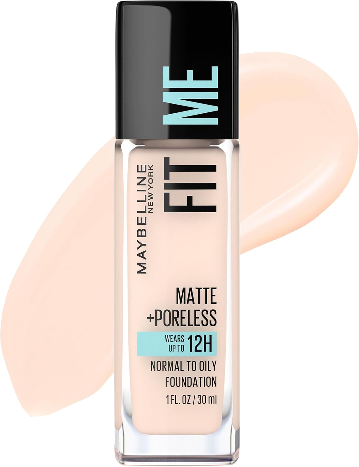 Maybelline Fit Me Matte + Poreless Liquid Oil-Free Foundation Makeup, Classic Ivory, 1 Count (Packaging May Vary) - Image 10