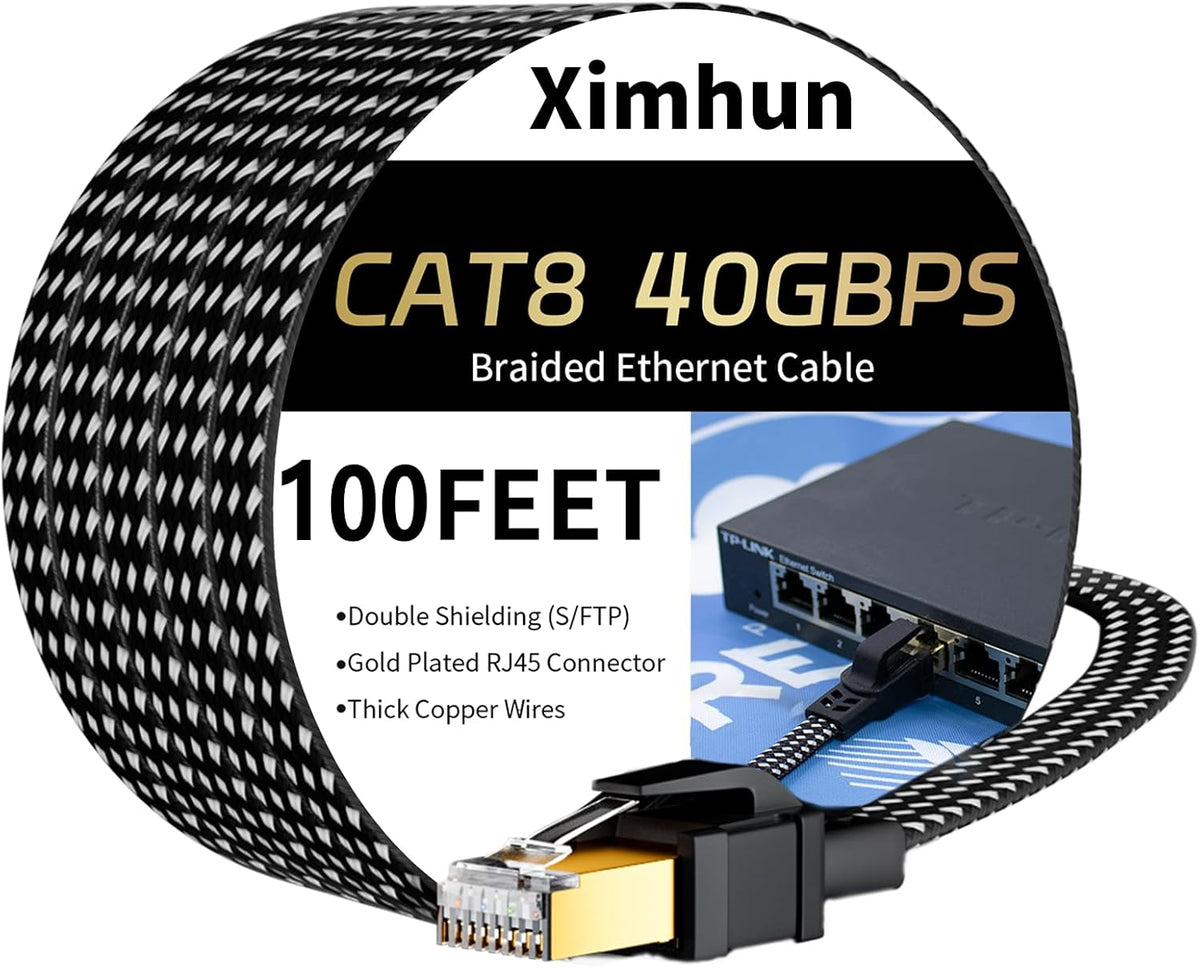 Ximhun Cat 8 Ethernet Cable complete product overview