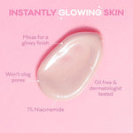 Biore UV Aqua Rich Glow Enhancing Moisturizer back of tube with ingredients