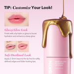 APRILSKIN Hero All Day Plumping Lip Stain applied on lips demonstrating the natural rose matte finish