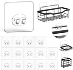 Shower Caddy Adhesive Replacement Stickers - 6 Pack No Drilling Shower Caddy Adhesive Strips, Strong Adhesive Hooks for Shower Caddy Bathroom Storage Shelves and Kitchen Racks & Soap Holder - Image 9