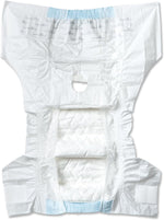 Female dog wearing Paw Inspired disposable diaper for heat cycle