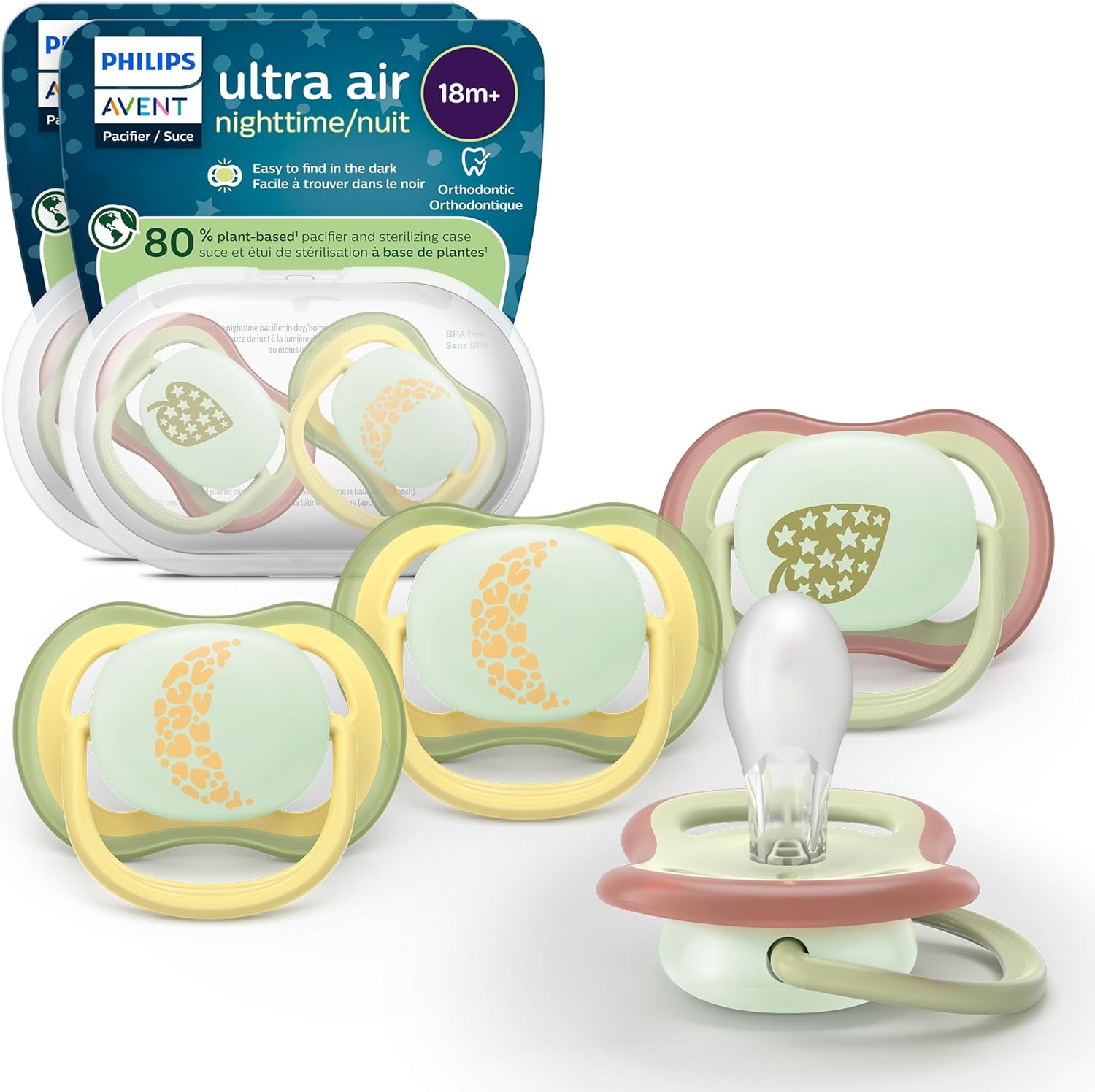 Philips Avent Ultra Air Nighttime Pacifiers 4 Pack