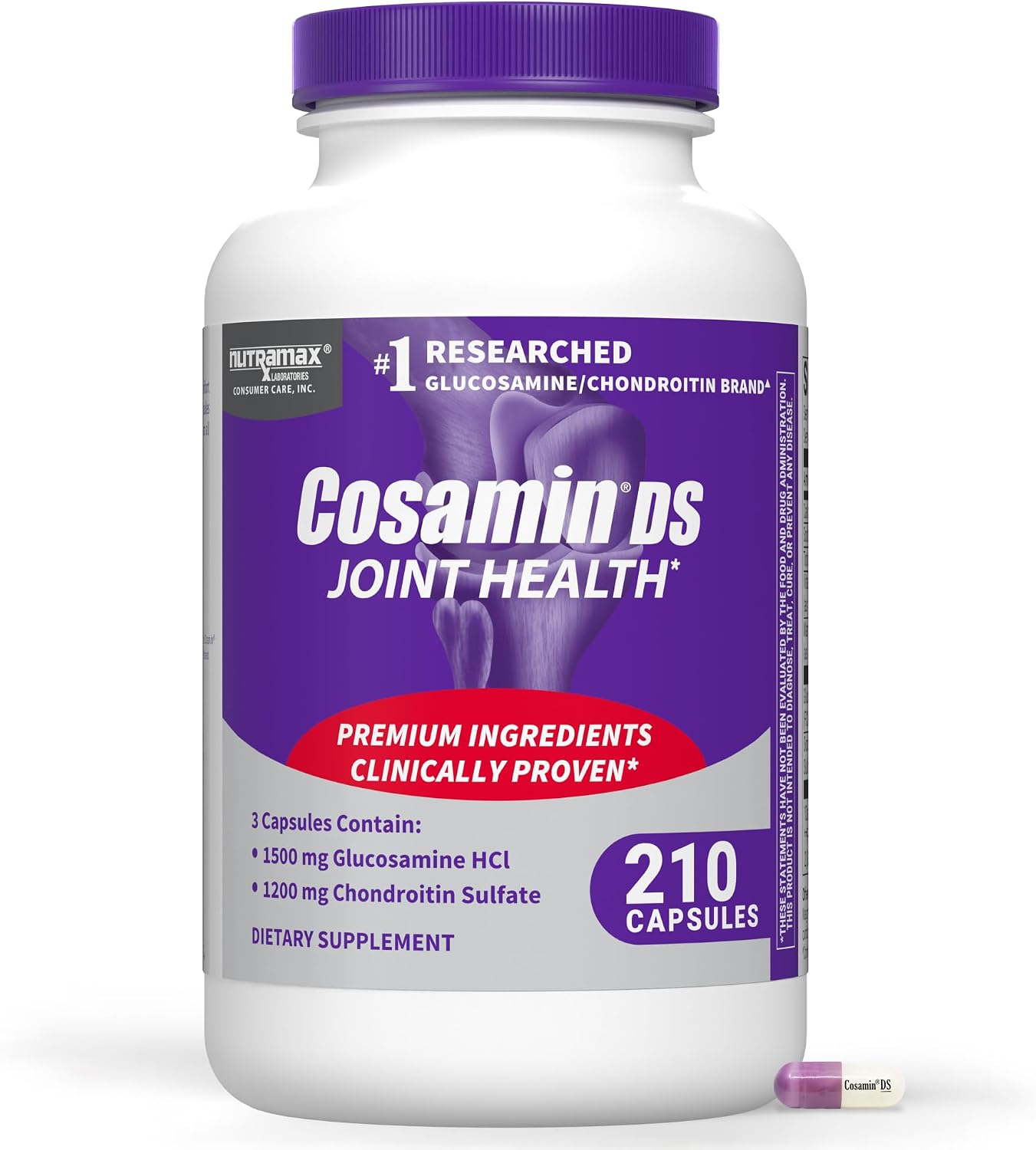 Nutramax Cosamin DS joint health supplement front view bottle