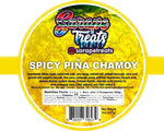 Mango Chamoy rim dip being used on fresh fruit