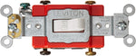 Leviton industrial toggle switch packaged for installation