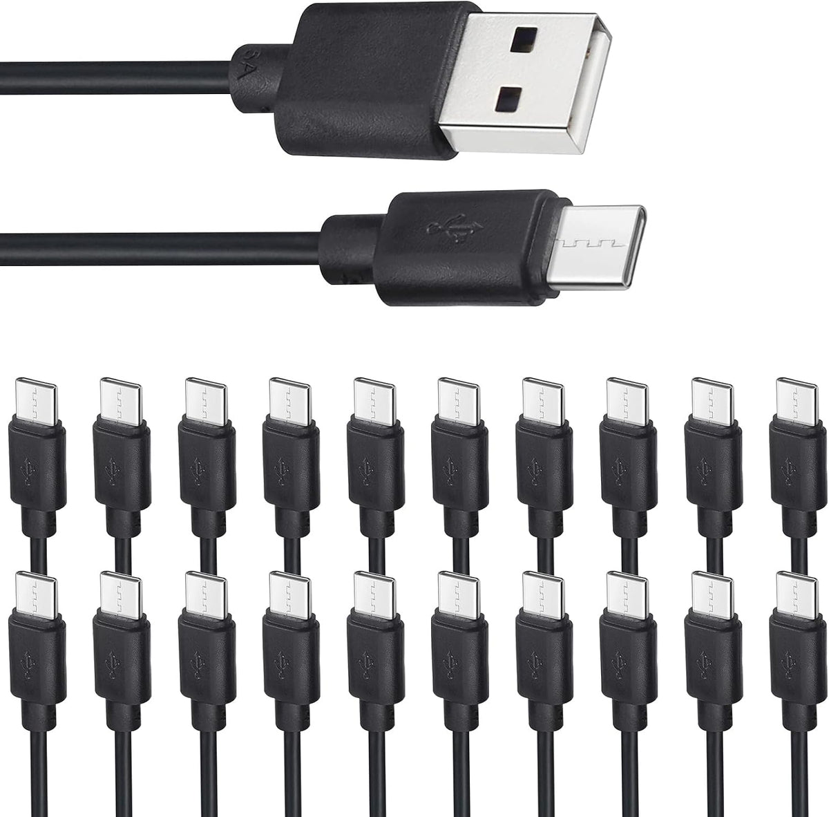 Smays USB C Cable Bulk 20-Pack, Type C Charger Cord 3.3ft Multipack - Image 9