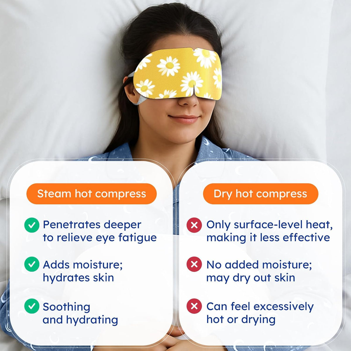 Bloomora relaxation eye mask jasmine variant