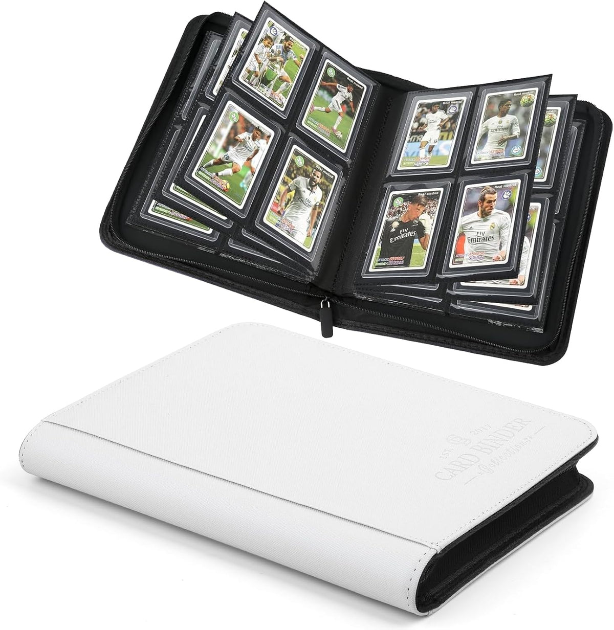 Toploader Binder,Toploader Hard Cases, 9-Pocket Pages Sleeves Hold up 288 Cards.Toploader Card Binder with Sleeves for "3x4" rigidCard Holder(black) - Image 14