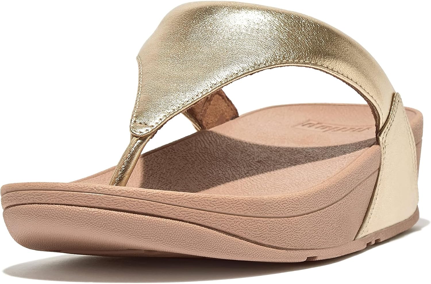 FitFlop Lulu leather toe post sandal front view summer footwear