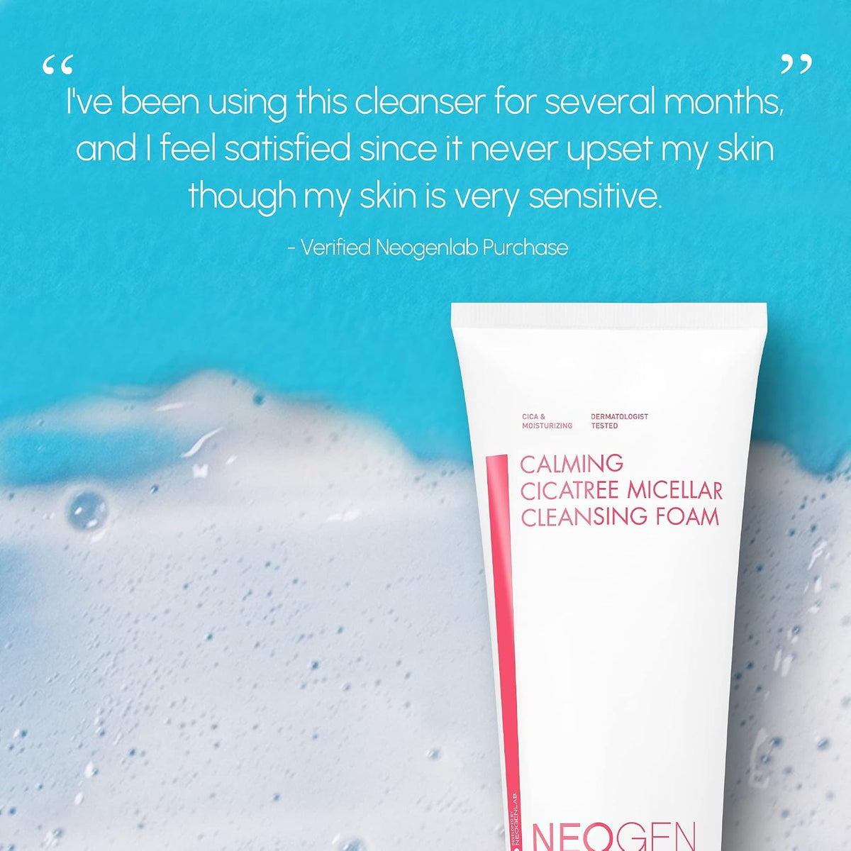 Neogen Calming Cica Tree Cleansing Foam 200ml tube packaging