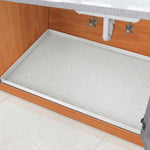 Waterproof Under Sink Mat 34" x 22", Silicone Mat Kitchen liner | BPA-Free Silicone Tray with Raised Lip Protect Cabinets from Leaks, Versatile Home Organizer for Bathroom, Pets, Boots, Floor - Image 13