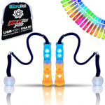 UltraPoi HelixPoi Pro LED flow toy set front view showing glowing light sticks.