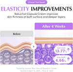 EQQUALBERRY Bakuchiol Plumping Capsule Cream packaging box with safety details