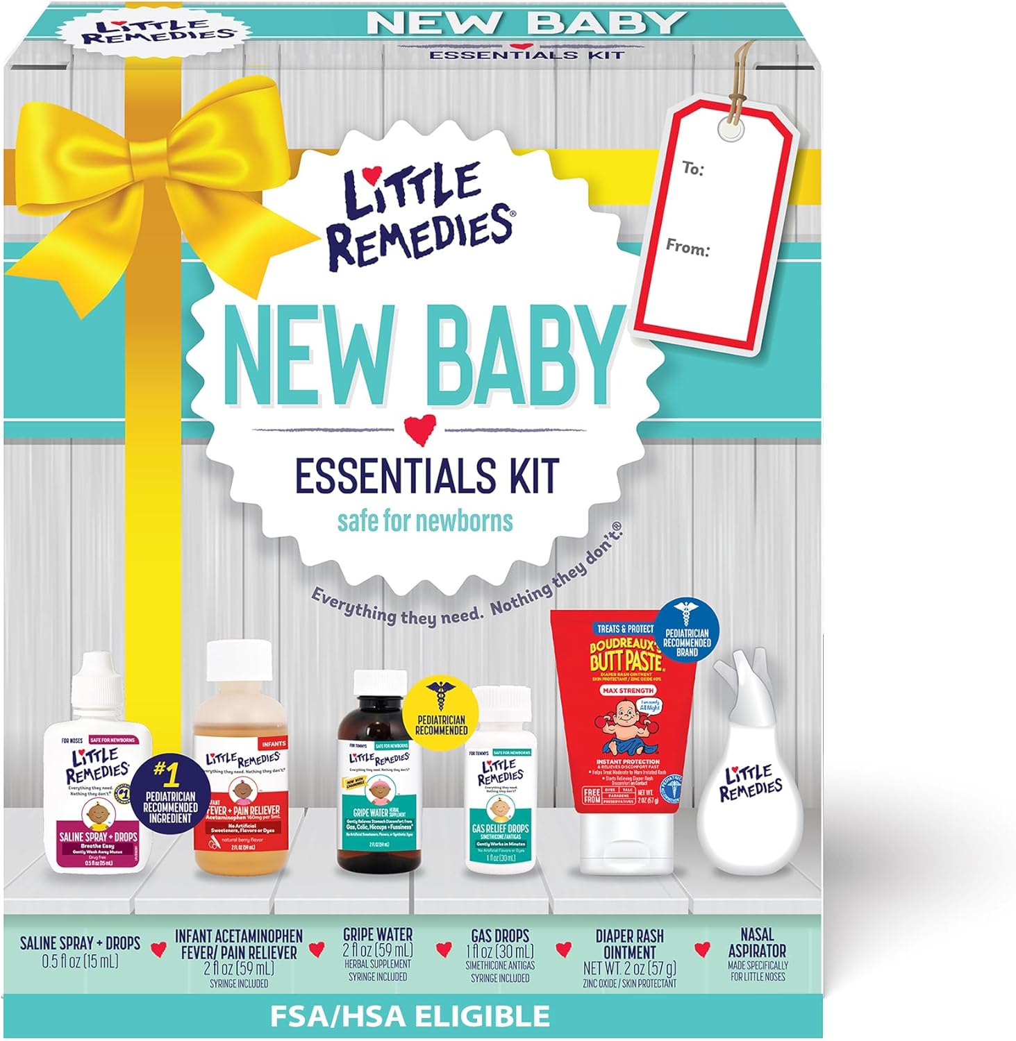 Little Remedies New Baby Essentials Kit front view package
