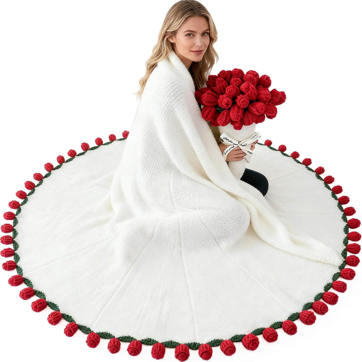 74in Burrito Tortilla Blanket White Elephant Gifts for Adults Useful Throw Blankets Women Men Party Cool Stuff Novelty Gag Soft Fleece Wrap - Image 11