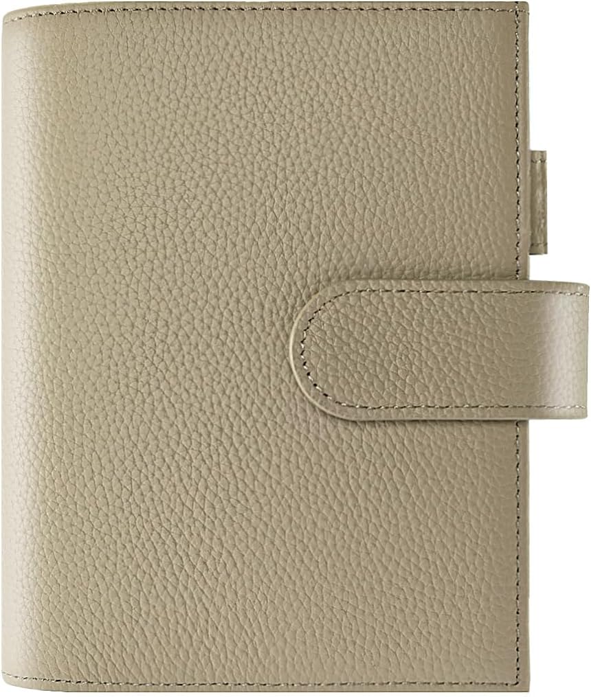 Genuine Leather Cover for A6 Notebooks, Fits Hobonichi Techo Original,Midori MD Planners, Leuchtturm1917 and Stalogy with Pen Loop, Card Slots, Side Pockets, Back Pocket and Bookmarks (Pink) - Image 14