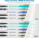Offigift hardcover notebook featuring integrated pen holder and elastic band
