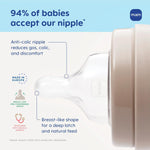 MAM 6oz Pure Glass Feel Good Anti-Colic 0+ Months Baby Bottle, 3 Pk, Unisex - Image 3