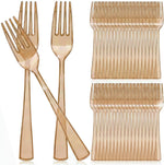 Minatee disposable plastic forks front view heavy duty party supplies