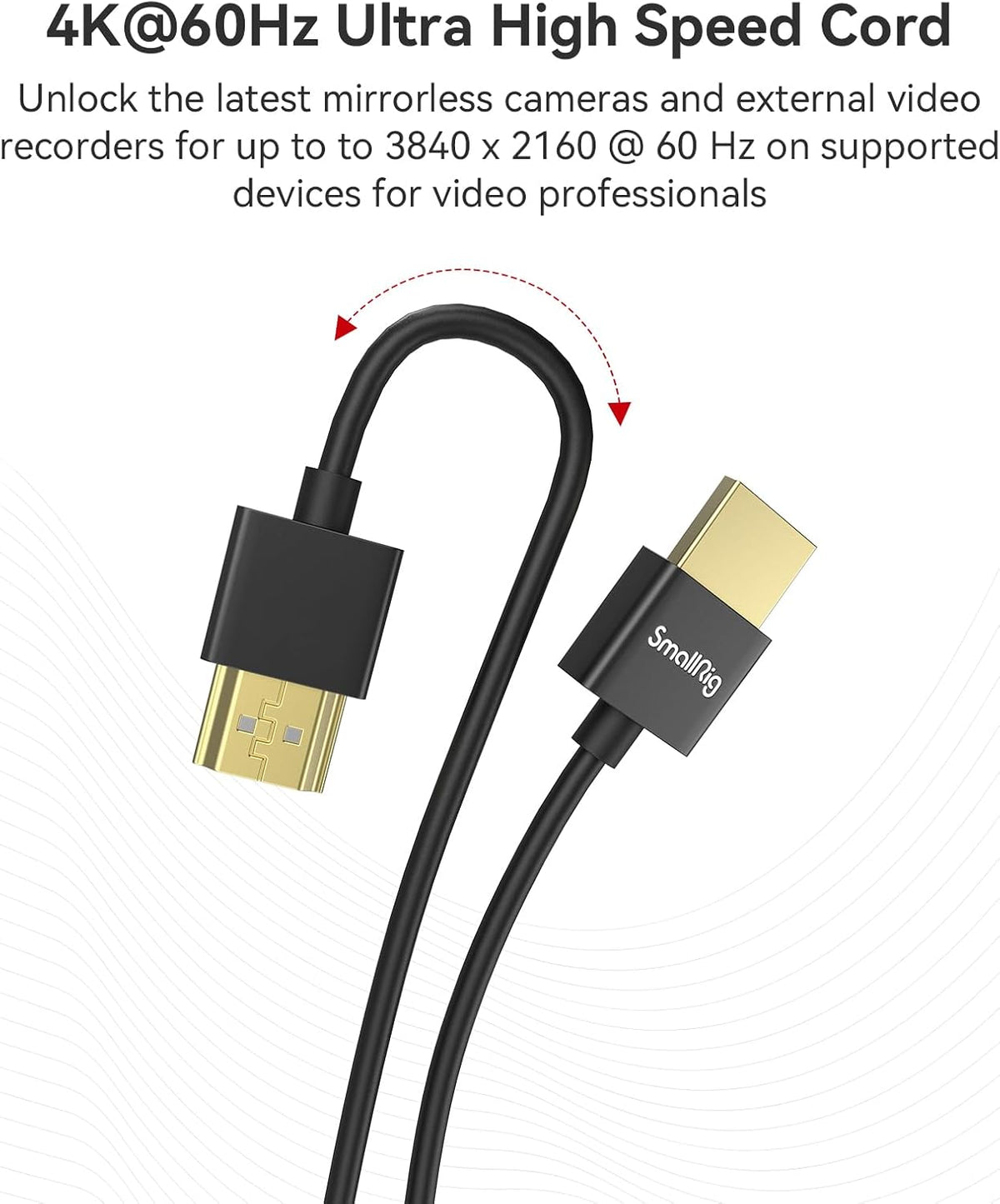 SmallRig Type-A male HDMI connectors close up