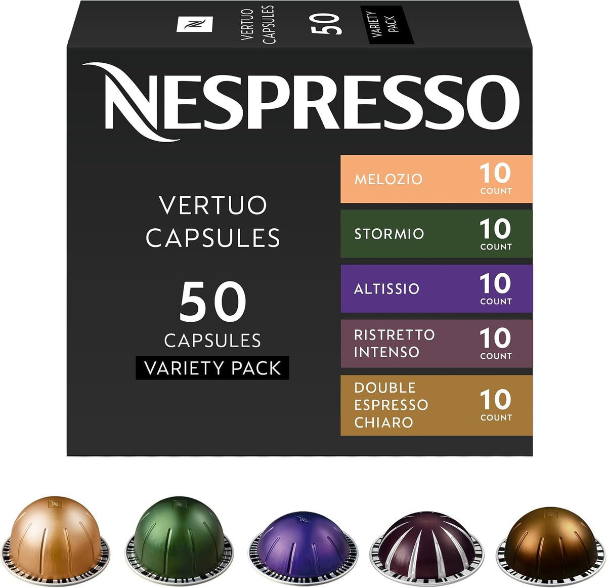Nespresso Capsules Vertuo, Variety Pack, Medium and Dark Roast Coffee, 30 Count Coffee Pods, Brews 7.8 oz. - Image 11