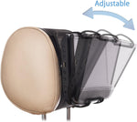 TFY universal car headrest mount side angle showing adjustable clamp