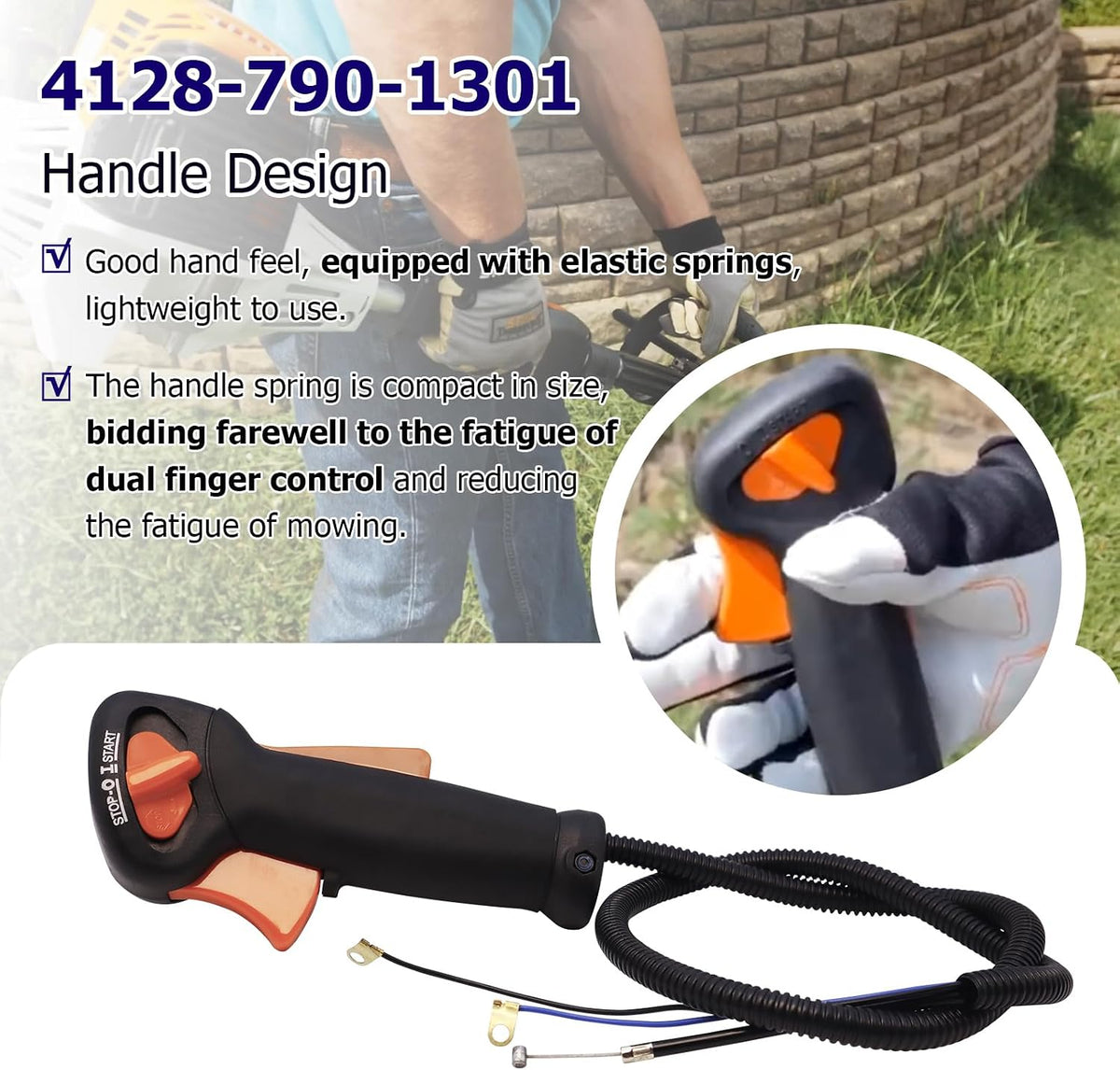 SURPOUF brushcutter handle side profile