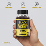 Non-GMO black seed oil gummies for adults