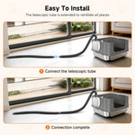 Durable PVC ducting for cat litter cabinet ventilation