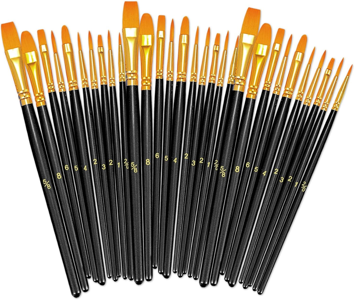 BOSOBO 20 piece artist brush set packaging view