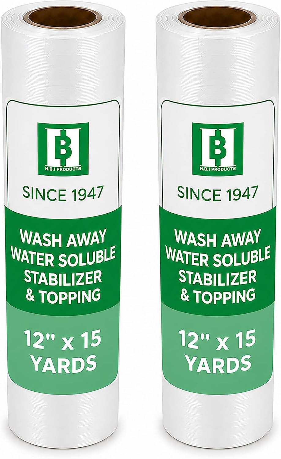 HBI Wash Away Embroidery Topping, Water Soluble Clear Film, 12 in x 15 yd - Image 6