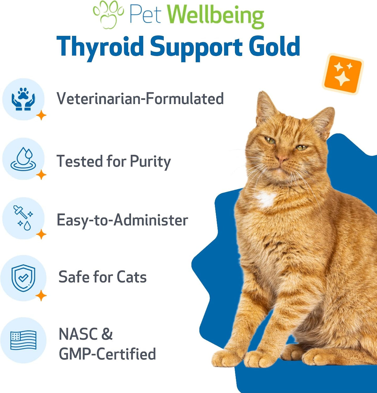 Natural bugleweed and lemon balm cat supplement bottle