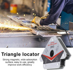 Workshop setup using magnetic clamps for metal fabrication