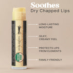 Beauty by Earth organic beeswax lip balm ingredients label