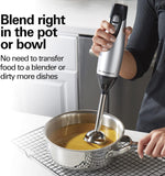 Hamilton Beach 4-in-1 Electric Immersion Hand Blender with Handheld Blending Stick, Whisk + 3-Cup Food & Vegetable Chopper Bowl, 2-Speeds, 225 Watts, Silver and Stainless Steel (59765) - Image 3