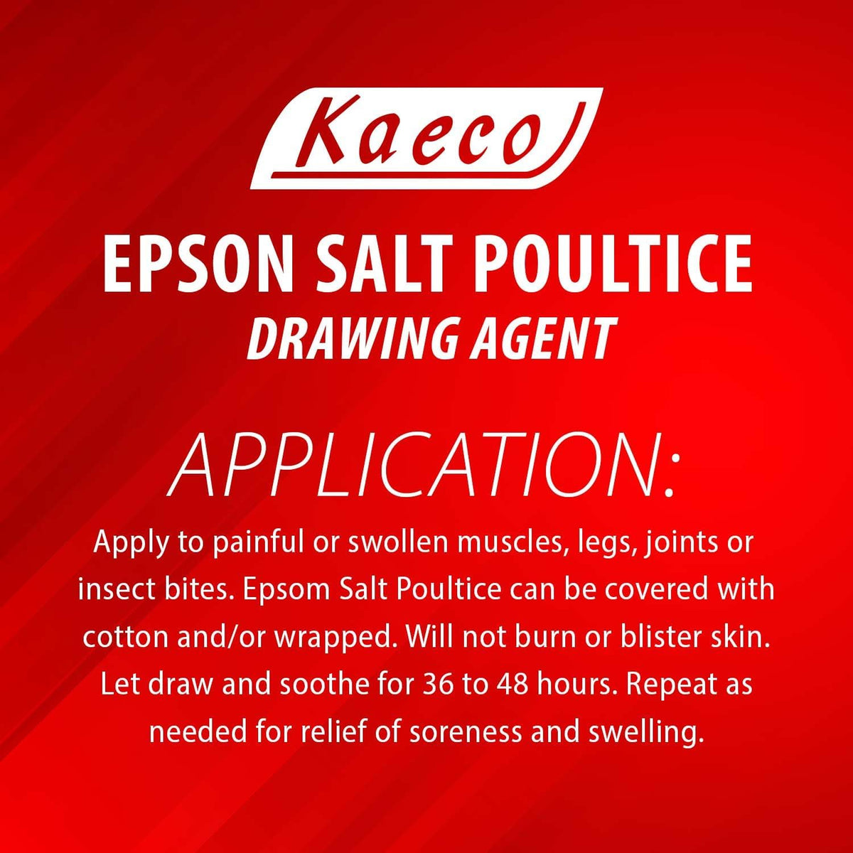 Kaeco horse poultice green gel formula for drawing abscesses and infections