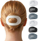 Assorted neutral shades of large flat hair clips for thin and thick hair