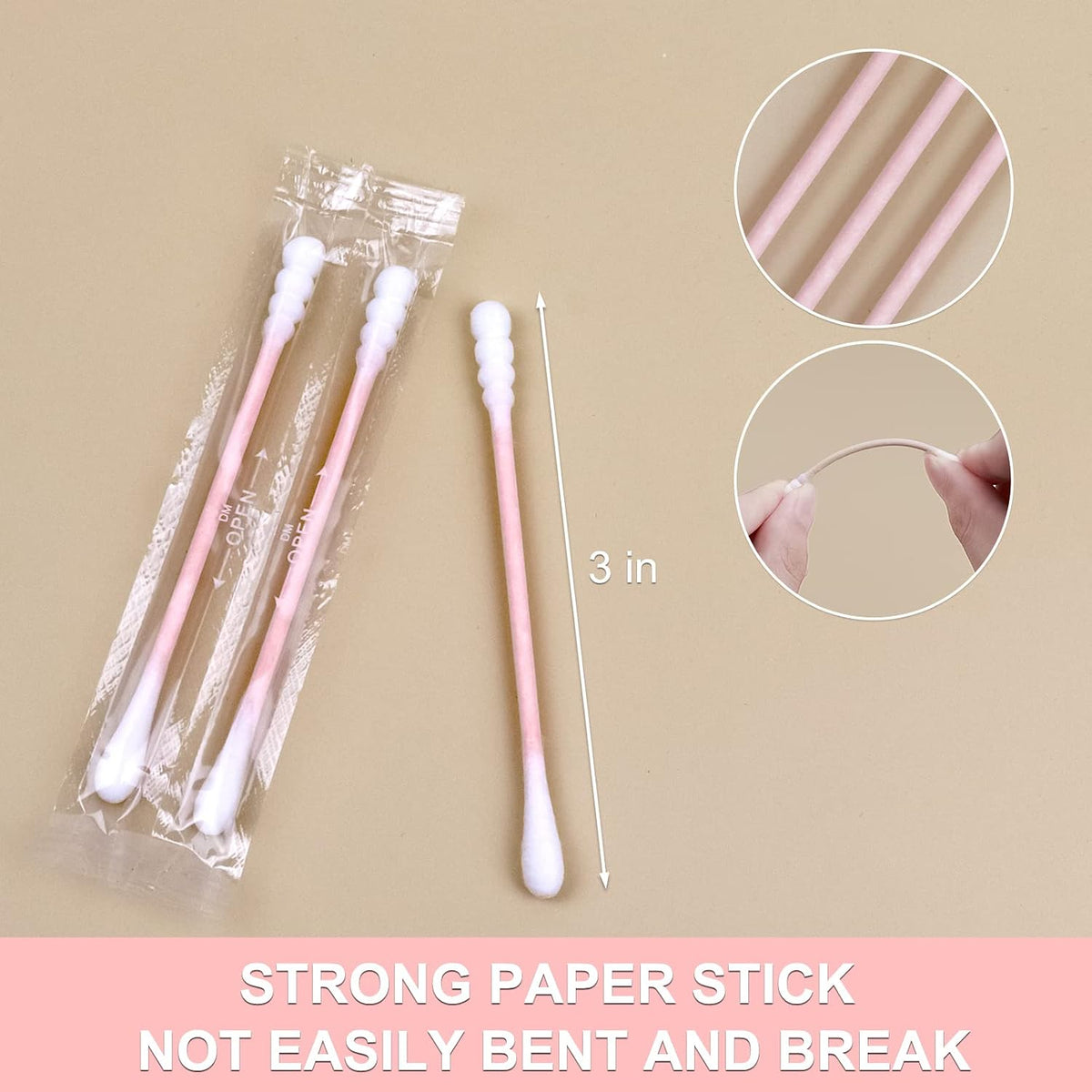HQSLsund cotton swabs packaging box and count display