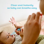 Frida Baby NoseFrida nasal aspirator device close up