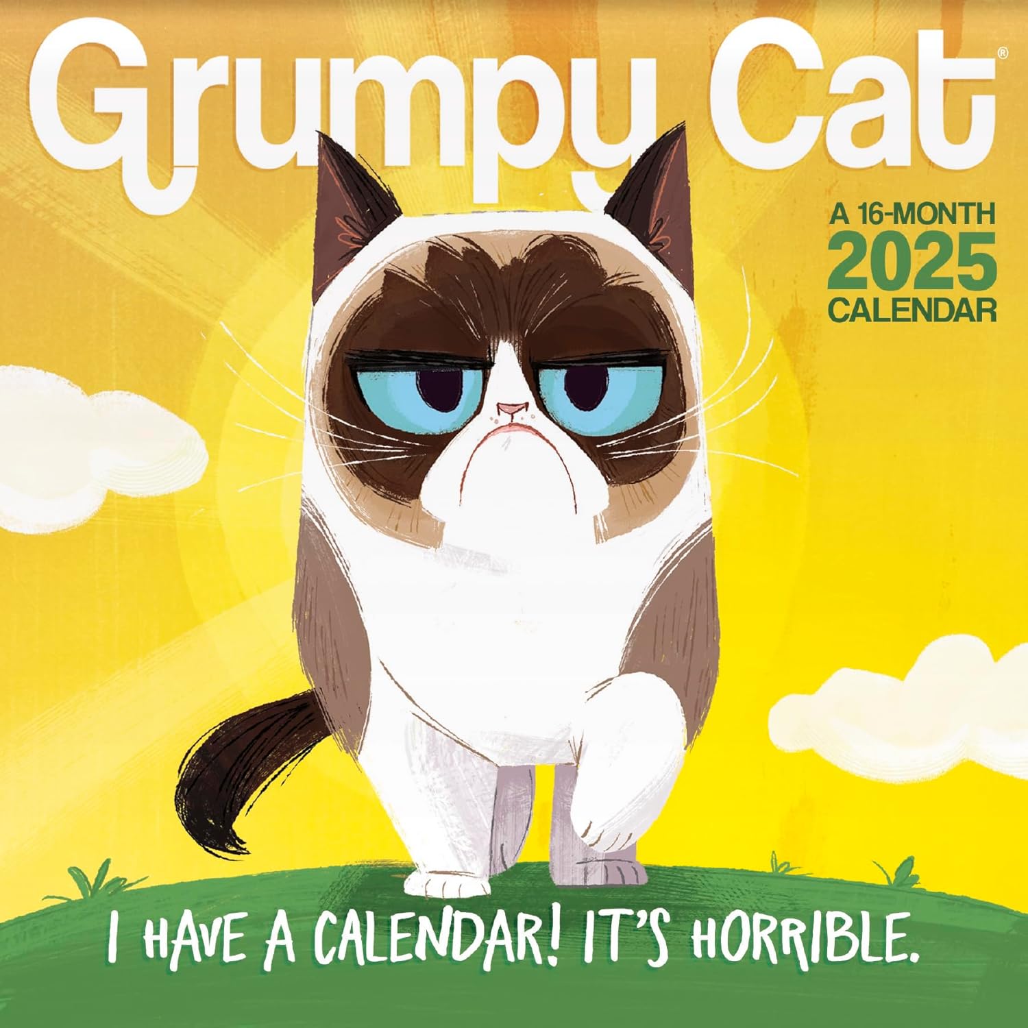 2025 Grumpy Cat Mini Wall Calendar - Image 1