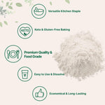 Micro Ingredients xanthan gum powder measuring spoon showing recommended serving size