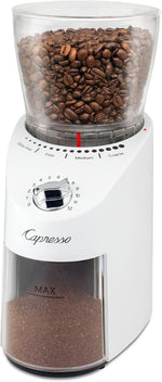 Capresso Infinity Plus Conical Burr Grinder, Black | Commercial-grade steel burrs, 16 settings, low-speed gear motor - Image 10
