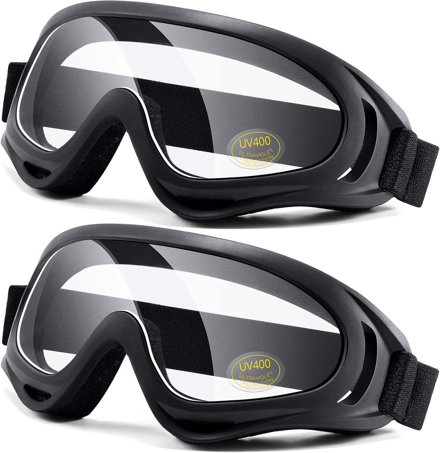 LOEO motorcycle goggles 2 pack front view