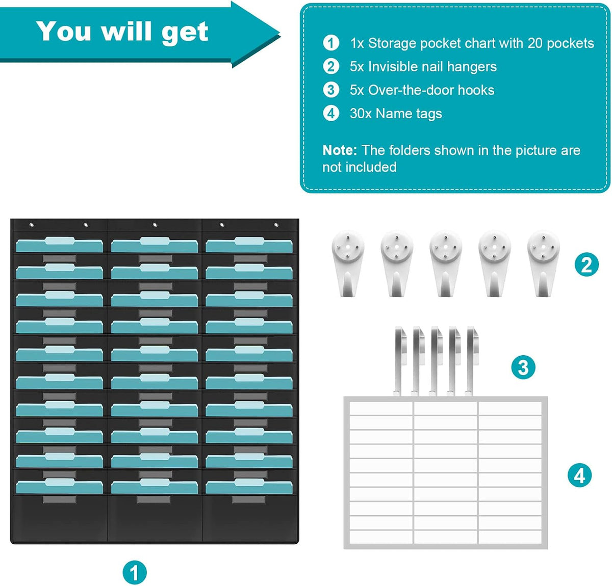Kikigoal file organizer holding A4 folders and papers